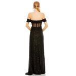 Mac Duggal  11665 Illusion Midriff Corset Off-The-Shoulder Dress Size 0 $458 UB Photo 9