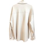 Oak Fort Shirt Women Large Cream Oversized Cotton Gauze Lagenlook Boho Oatmeal White Photo 2