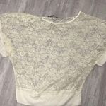 Love j Short sleeve sheer lace round neck blouse Photo 0