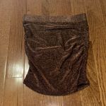 BB Dakota NWOT  by Steven Madden skyline mini skirt metallic copper brown Photo 6
