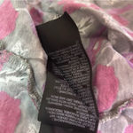 Ulla Popken Gray & Berry Floral Print 3/4 Ruffle Bell Sleeve Tunic Blouse 28/30 Photo 8