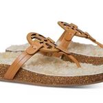 Tory Burch Women's Miller Cloud Medallion Shearling Thong Sandals Size 9 NEW Photo 8