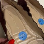 Adrienne Vittadini  Fox scalloped pointy toe flats, suede leather maroon 7.5 Photo 6