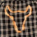 Arizona Jean Company Distressed Western Bull Skull Flannel Photo 2