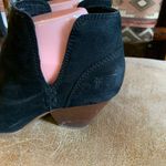 Frye  Reina Cut Out Short Black Leather Slip On Womens Bootie Boots Size 6.5 Photo 3