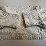 Madewell cream floral pointelle sweater Photo 7