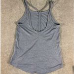 Nike  Y2K Women's Gray/Black Ribbed Racerback Tank Top Athletic Activewear Size S Photo 2