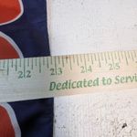 Mod Circle Print Silk Blend Scarf – Navy White Red Square Blue Photo 2