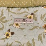 Isabella's Journey Green‎ Blue Floral Quilted Tote Bag Rope Handle EUC Yellow Photo 1