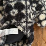 Marine layer  Laid-Back Sherpa Hoodie geometric floral L sweatshirt crop Boucle Photo 7