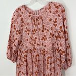 Free People Paper Hearts Mini Dress XS Pink Floral Photo 3