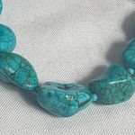 Turquoise The Lucky Stone Necklace and Bracelet Set Large Stones New Long Blue Photo 2