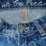We The Free FREE‎ PEOPLE  Bailey Denim Mini Fringe Hem Mini EUC Size 26 Photo 5