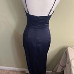 NBD  Shelby Gown in Navy Blue front slit maxi Dress size XS Photo 13