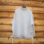 Free People  So Plush Side Tie Sweatshirt Top Dress Photo 2
