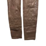 BLANK NYC  Maternity Faux Leather Skinny Pants Sz 27 Belly Band Maroon Burgundy Photo 2