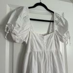 Sim & Sam White Puff-Sleeve Mini Dress Size Small Photo 1