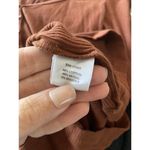 Bobi Los Angelas Copper Rust Brown Ribbed Long Sleeve XS Henley Top Festival Photo 5