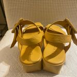 Bueno  Yellow Leather Sandals Photo 4