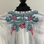 Johnny Was $398 NWOT  Embroidered Floral V-Neck Shirt Blouse Sz S Photo 11