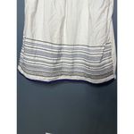 Y2K Big Buttons Dress Baby Doll Embroidered Dress Short Blue and White Sz Large Photo 2