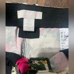 H&M  Pink Green Cream tones Watercolor Floral Print Pant. Photo 3