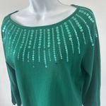 2 Women's Green Royal Blue Sequin Knit Tops by Ruby Rd., Sz: S (b43) Photo 5