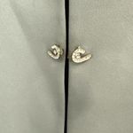 Vintage Caramia Faux Fur Trim Coat Ice Princess Gray Blue Womens 10 Medium Photo 5