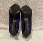 Ralph Lauren Rafita Blue Suede Block Heels sz 8.5 Photo 4