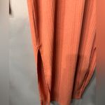 Aerie  ribbed Henley dress with collar, size small, orange, brand new! Photo 5