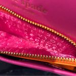 Kate Spade Hot Pink / Orange Top Zipper Closure Crossbody or Clutch Photo 5