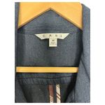 CAbi Top Womens M Shacket Chambray Tabbed Sleeve Button Up Pocket Denim Blue Photo 6
