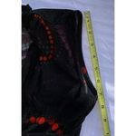Vintage J.T.B Women’s Black Red Dotted Long Dress Sz Small Waist Belt Y2K Photo 14