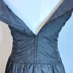 Black Mini Cocktail Dress Size 2 Minimalist Semi Formal Party Elegant LBD Photo 3