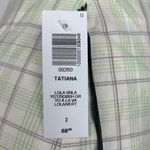 Aritzia NEW Sunday Best Tatiana Lola Green Plaid Slit Straight Mini Skirt Size 2 Photo 6