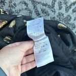 Red Valentino  Gathered Sun Barcode Dress Black Gold 40 Photo 7