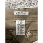 Disney Park Size 4 Capri Pants Women Khaki Cropped Flat‎ Front Mickey Mouse Logo Brown Photo 3