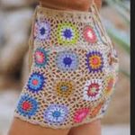 Cupshe x Jojo Crochet Granny Square Swim Cover Skirt Photo 2