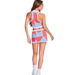 Ser.O.Ya Mini Ribbed Stretch Knit Color Block Mini Skirt Size Small NWT Blue Photo 2