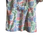 Barco Women Scrub Top‎ S Pastel Floral Medical Uniform Nurse Workwear Dental Purple Photo 7