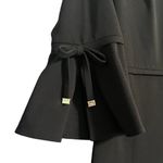 Tommy Hilfiger  Black Dress Womens Size 12 Bell Sleeve Scuba Crepe Classy Simple Photo 3