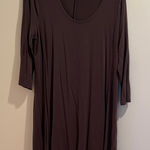 Garnet Hill  Dark Brown Tunic Top Photo 0