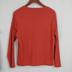 Orvis  Women's Long Sleeve Burnt Orange Long Sleeve T Shirt Medium Photo 2