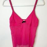 Pink Babydoll Y2K Cami Tank Top Size Large Polka Dot 2000s Slip Photo 0