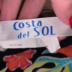 Costa Del Sol black floral one piece swim suit dress Size 8 Photo 6