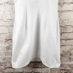 AREA Grape Cluster Dress in White Sleeveless Beaded Straps Medium Mini Deep V Photo 9