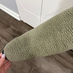 PINK - Victoria's Secret Victoria Secret PINK Green Sherpa 1/4 Zip Jacket Photo 3