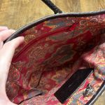 Brighton Woven Straw Shoulder Bag Olive Tan Charms Leather Photo 12