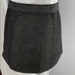 MGR Metallic silver gray button up shimmer mini skirt Size 0 Photo 3