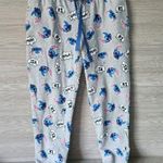 Disney  Stitch Womens Small Blue Gray Cotton Blend Lounge Pajama Pants Joggers Photo 1